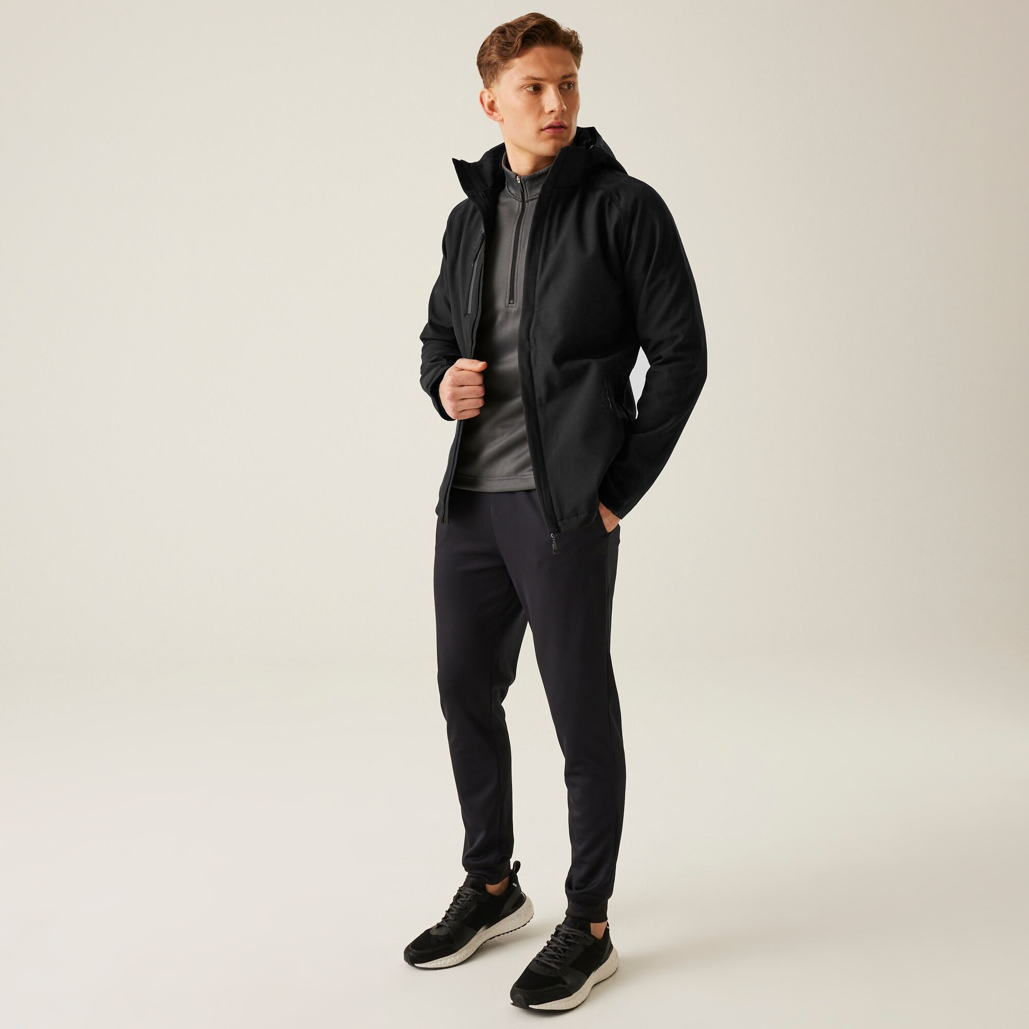 REPELLER LINED HOODED SOFTSHELL