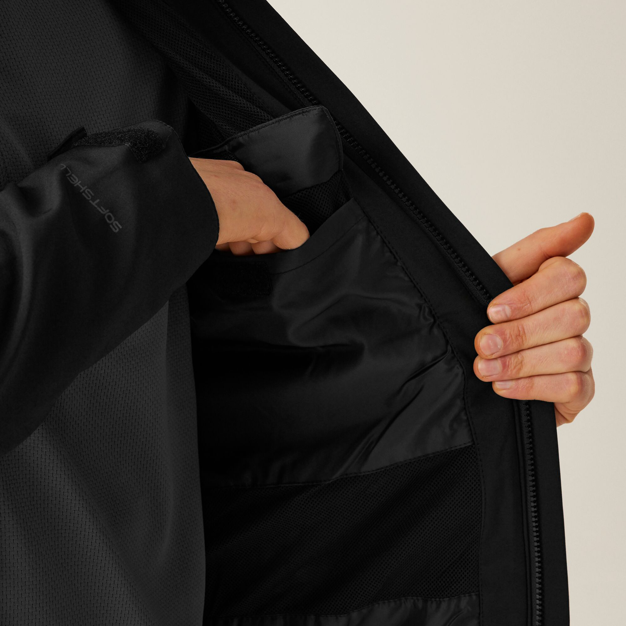 REPELLER LINED HOODED SOFTSHELL