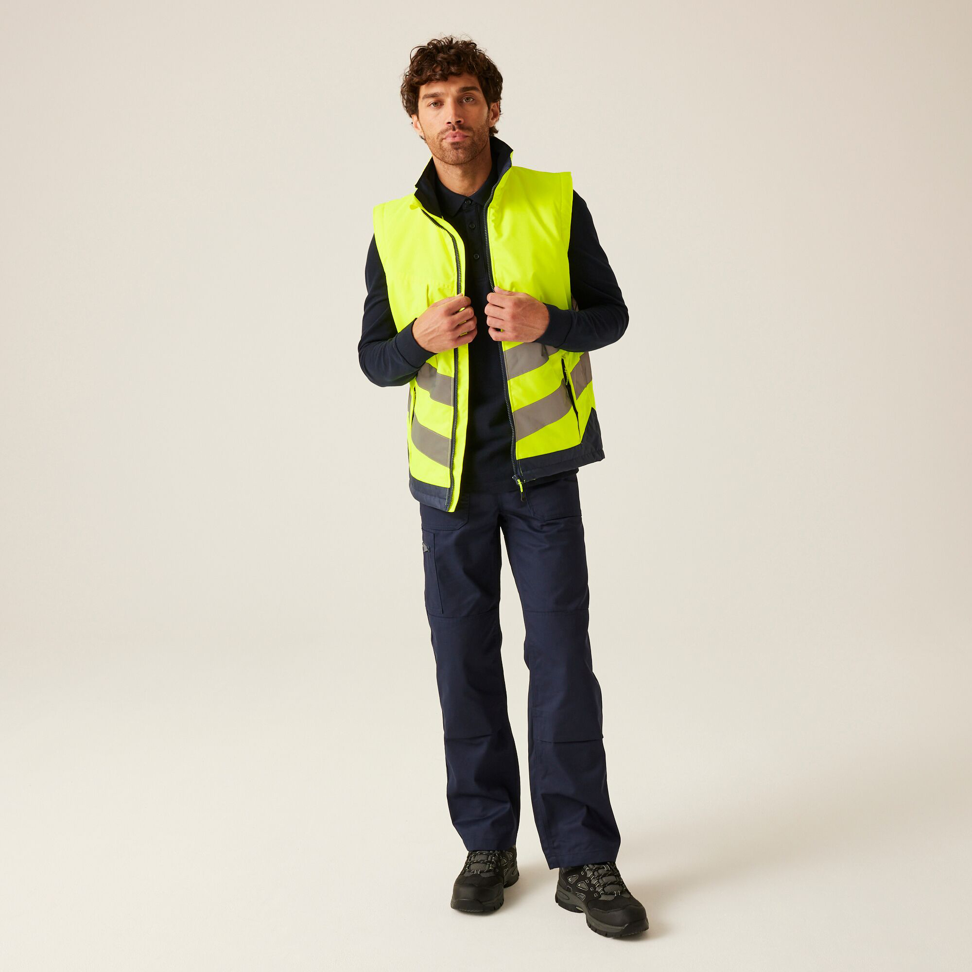 HI-VIS PRO TWO-TONE INSULATED BODYWARMER