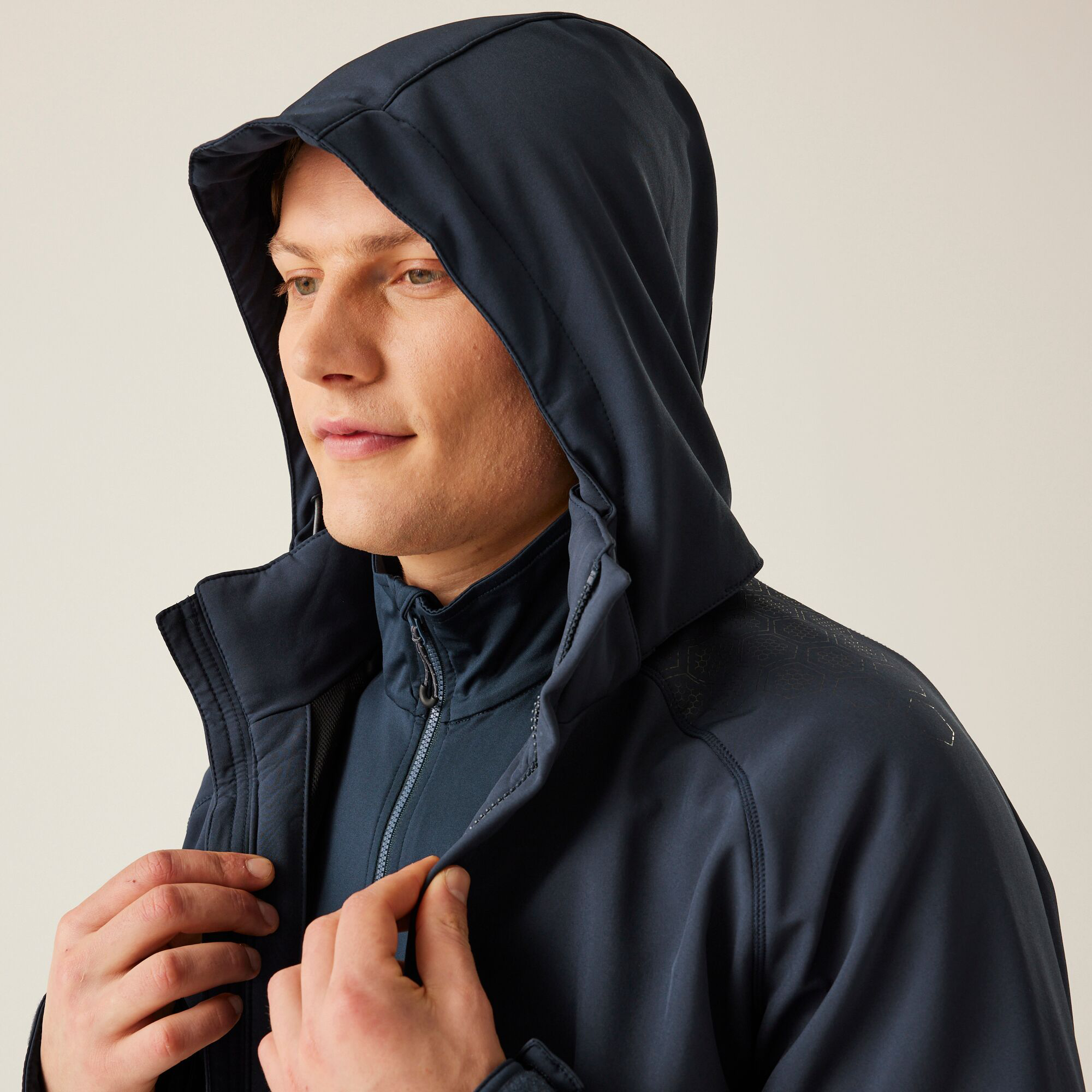 REPELLER LINED HOODED SOFTSHELL