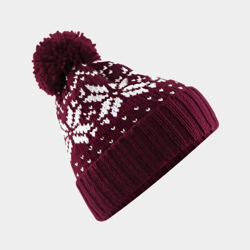 Fair Isle Snowstar Beanie