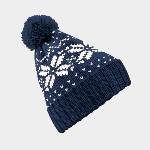 Fair Isle Snowstar Beanie