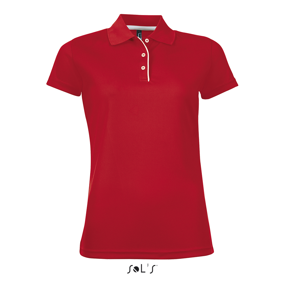 PERFORMER WOMEN 01179 SPORTS POLO POLYESTER PIQUÉ 180gsm
