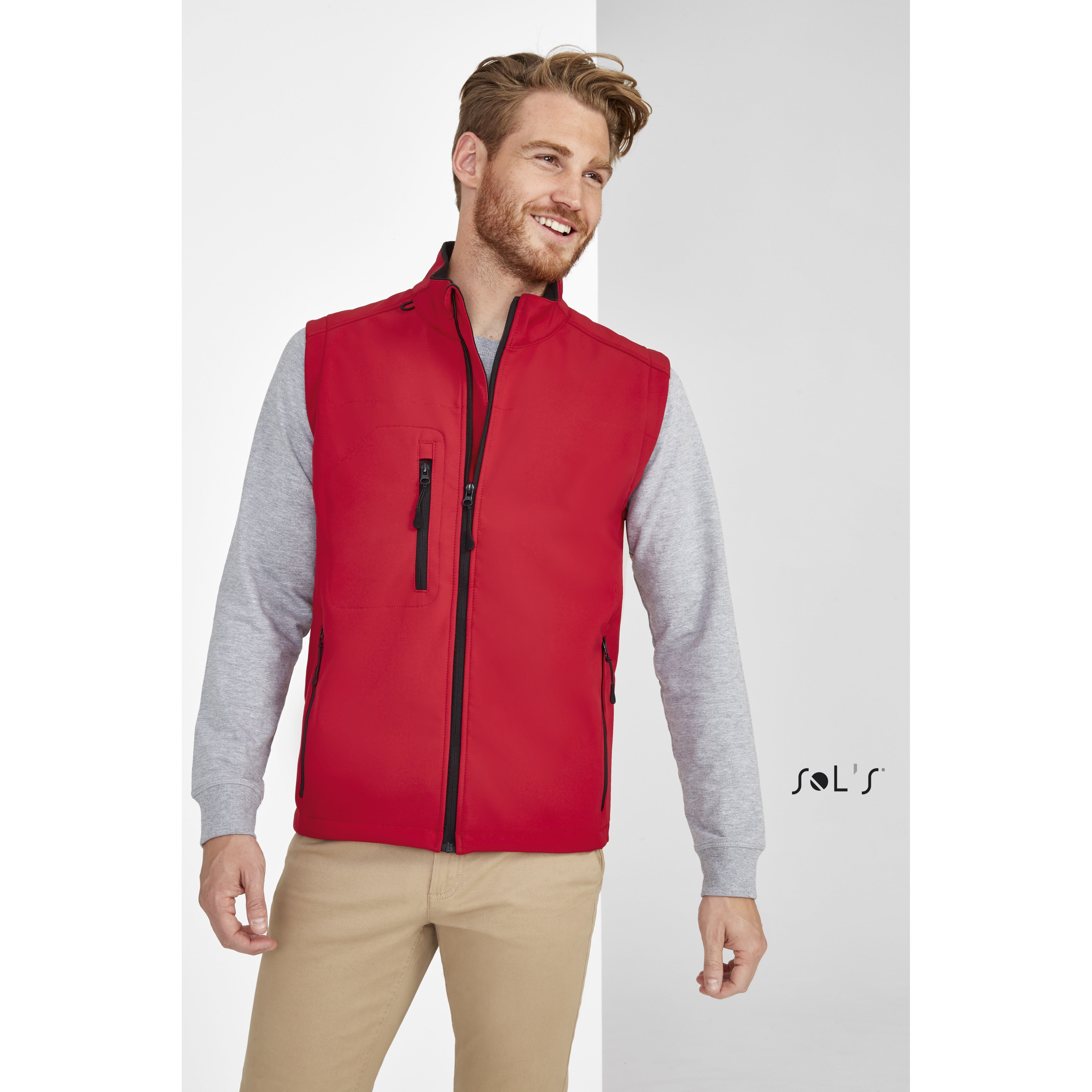 RALLYE Men's Sleeveless Soft Shell Jacket