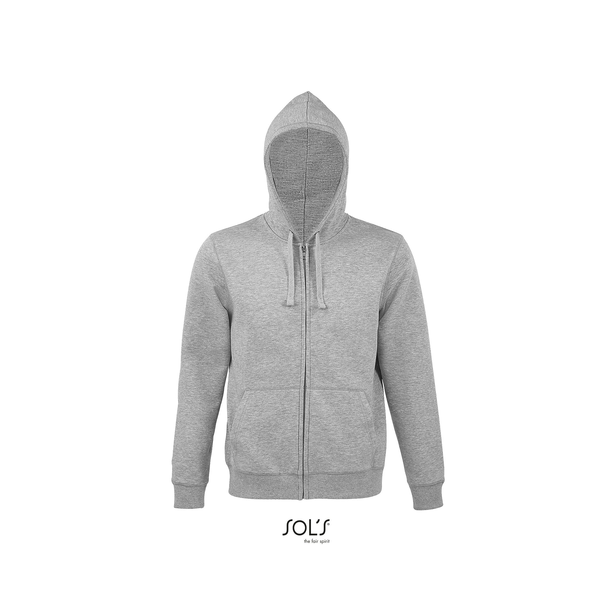 03105 SOL'S SPIKE MEN ZIP HOODIE 280 LSF (Low Shrinkage Fabric)