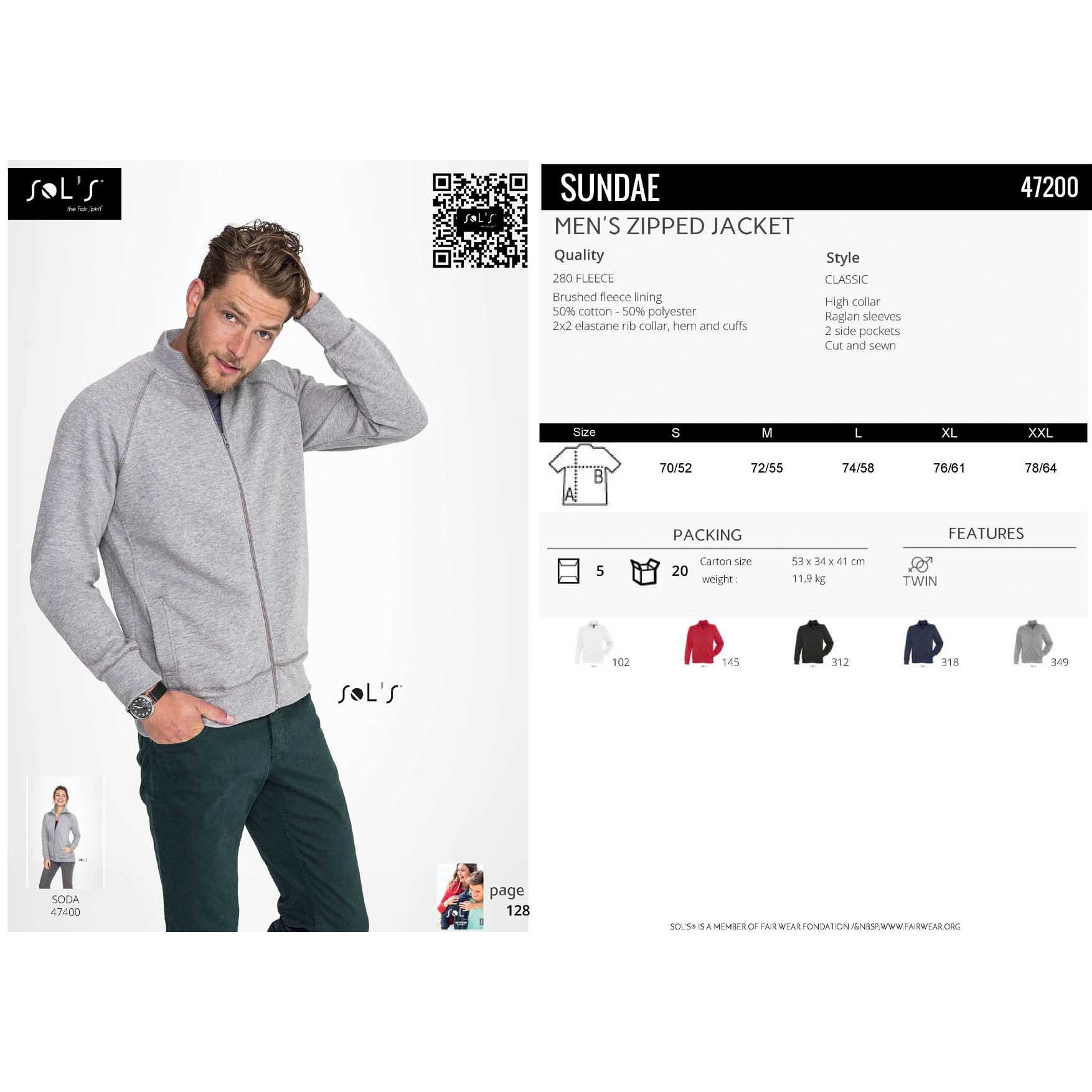 SUNDAE Men's Zipped Jacket