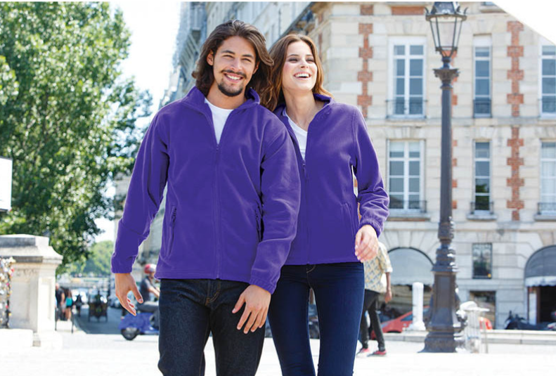 NORTH 55000 MEN'S ZIPPED FLEECE JACKET