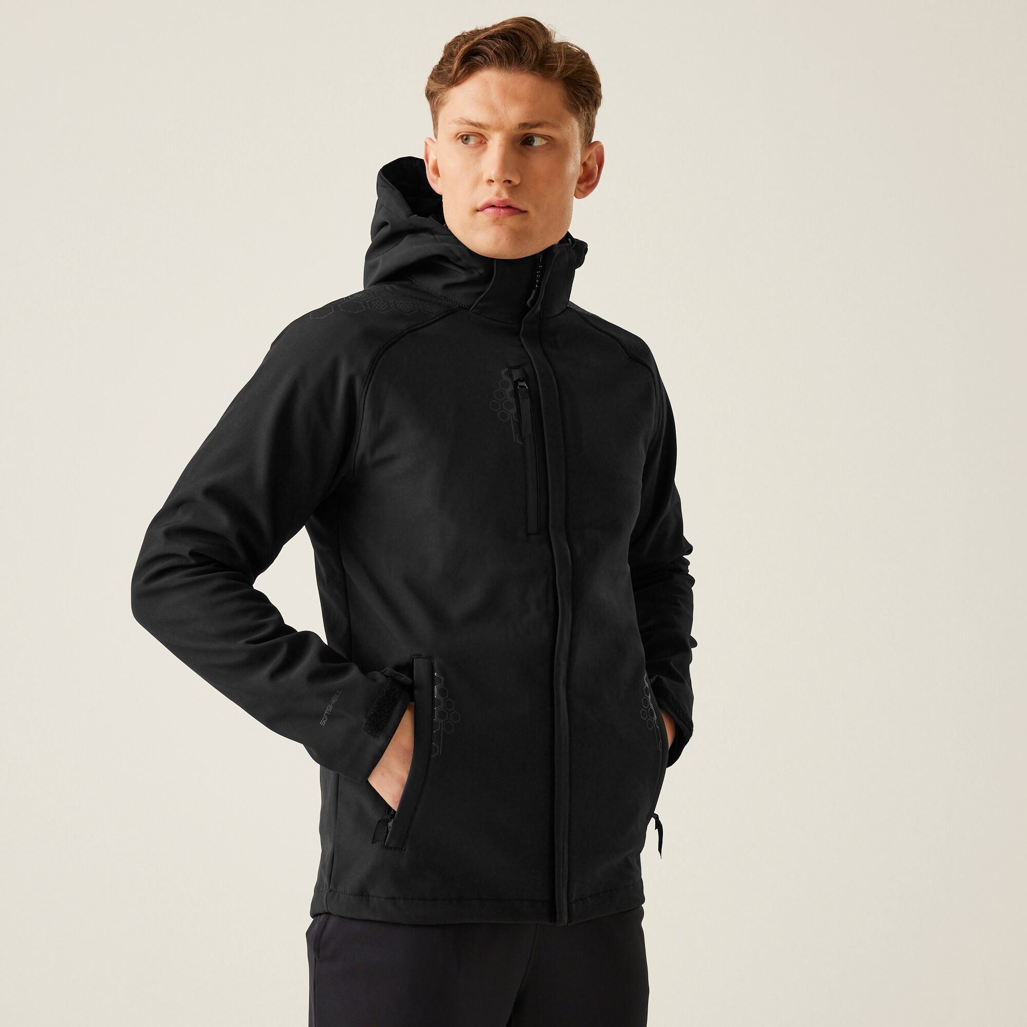 REPELLER LINED HOODED SOFTSHELL
