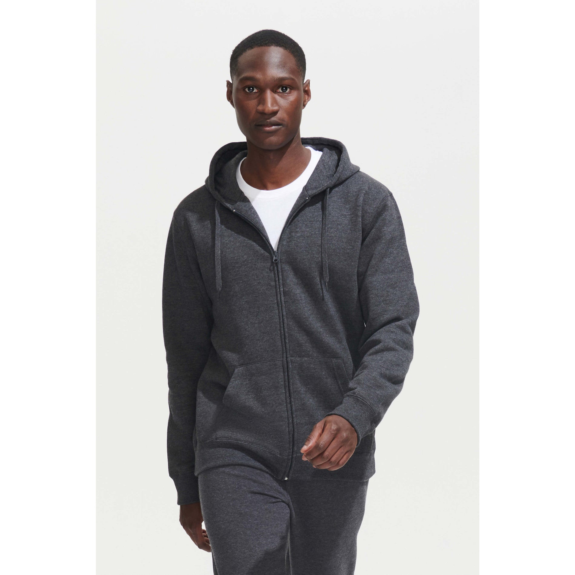 47800 SOL'S SEVEN MEN'S JACKET WITH LINED HOOD BRUSHED FLEECE