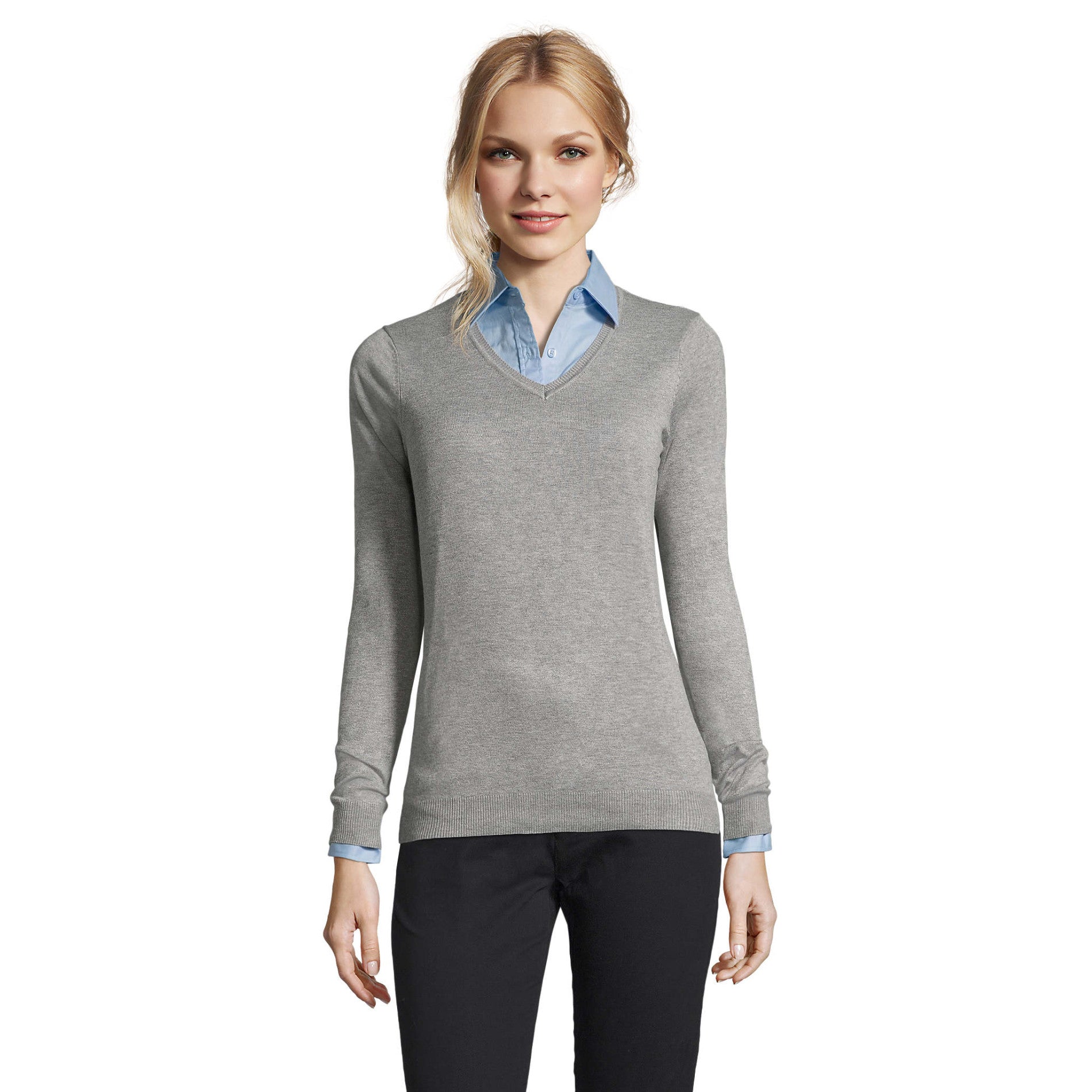 01711 SOL'S GLORY WOMEN V-NECK SWEATER 334