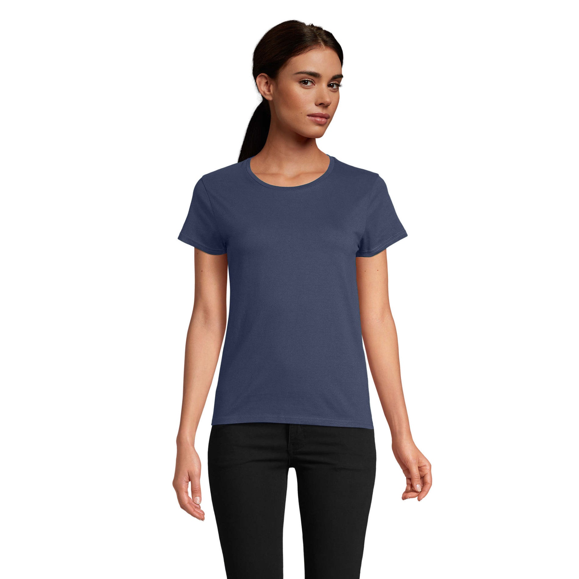 03581 CRUSADER WOMEN ORGANIC COTTON FITTED JERSEY T-SHIRT JERSEY 150