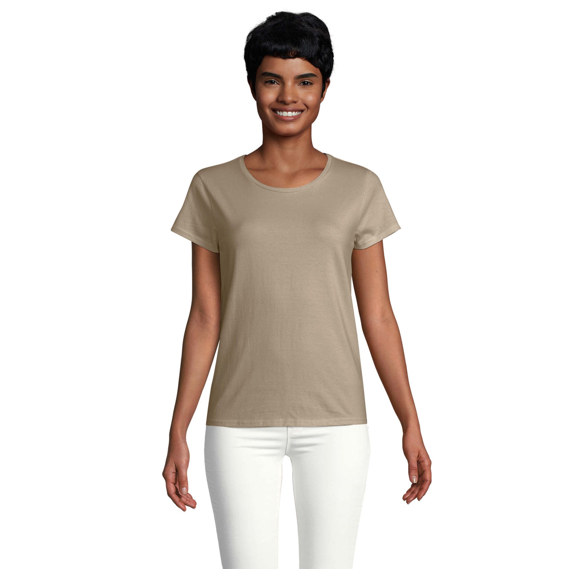 03581 CRUSADER WOMEN ORGANIC COTTON FITTED JERSEY T-SHIRT JERSEY 150