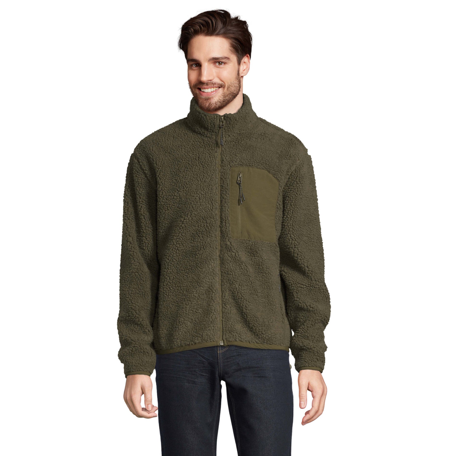 04042 SOL'S FURY UNISEX SHERPA JACKET 440gsm