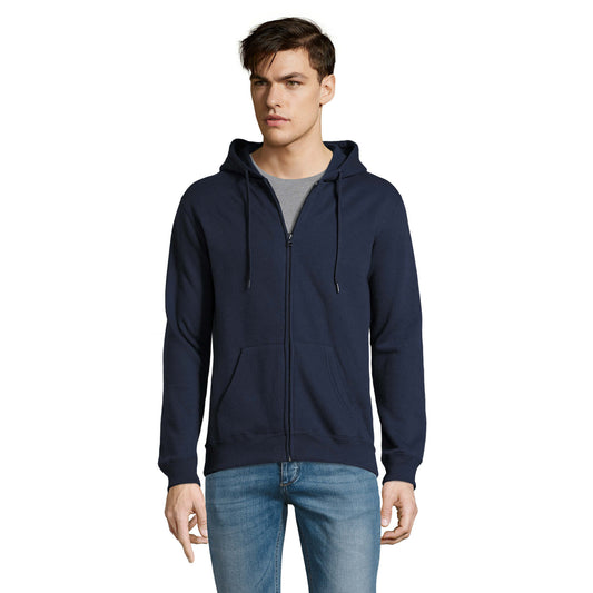 47800 SOL'S SEVEN MEN'S JACKET WITH LINED HOOD BRUSHED FLEECE
